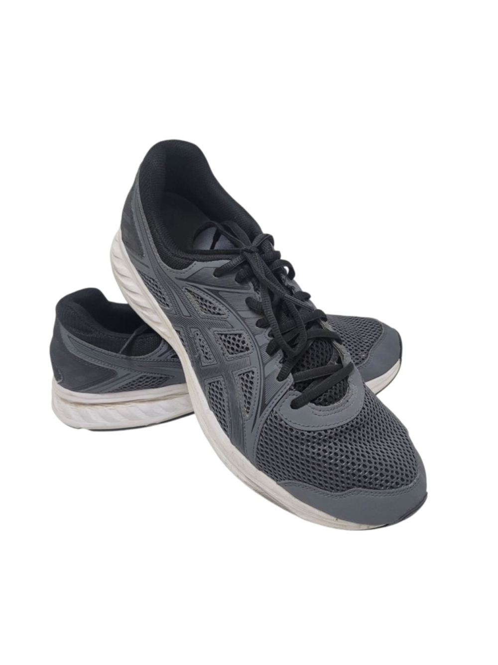 Asics Jolt 2 Men Gray Running Shoes Synthetic Upper Rubber Sole Insole Foam 11.5